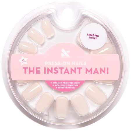 Olive & June Press-on Fake Nails - Short Squoval Classic French - 42ct - Bellso